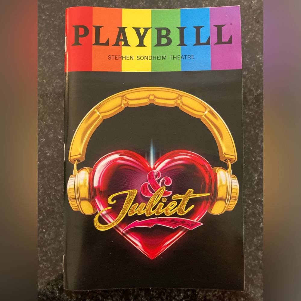 & Juliet Broadway Pride Rainbow Playbill June 2024 Oliver Tompsett Shakespeare